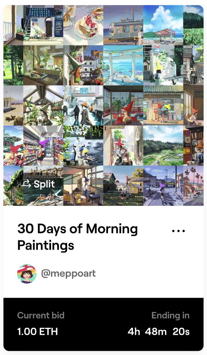 meppomaru's tweet photo. GM! π₯the last 4hr now!!! π₯
Feeling excited that bid close to end now. I feel thankful to a lot people who follow #GMpractice project until now. It's mean a lot to me.
Let's see the end time of this NFT with me
check it out here:
https://t.co/9rTXfHF5TU
#NFTs #NFTCommunity https://t.co/3FPclAxV4E