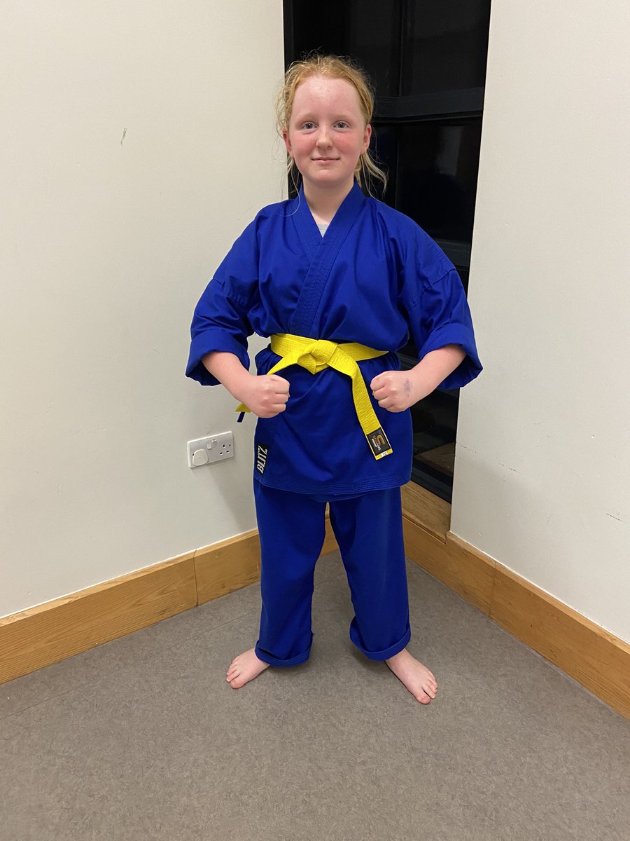 runFFS's tweet image. A massive well done to Isabelle Watkins who just gained her yellow belt with British Freestyle Karate! @gilberdpe