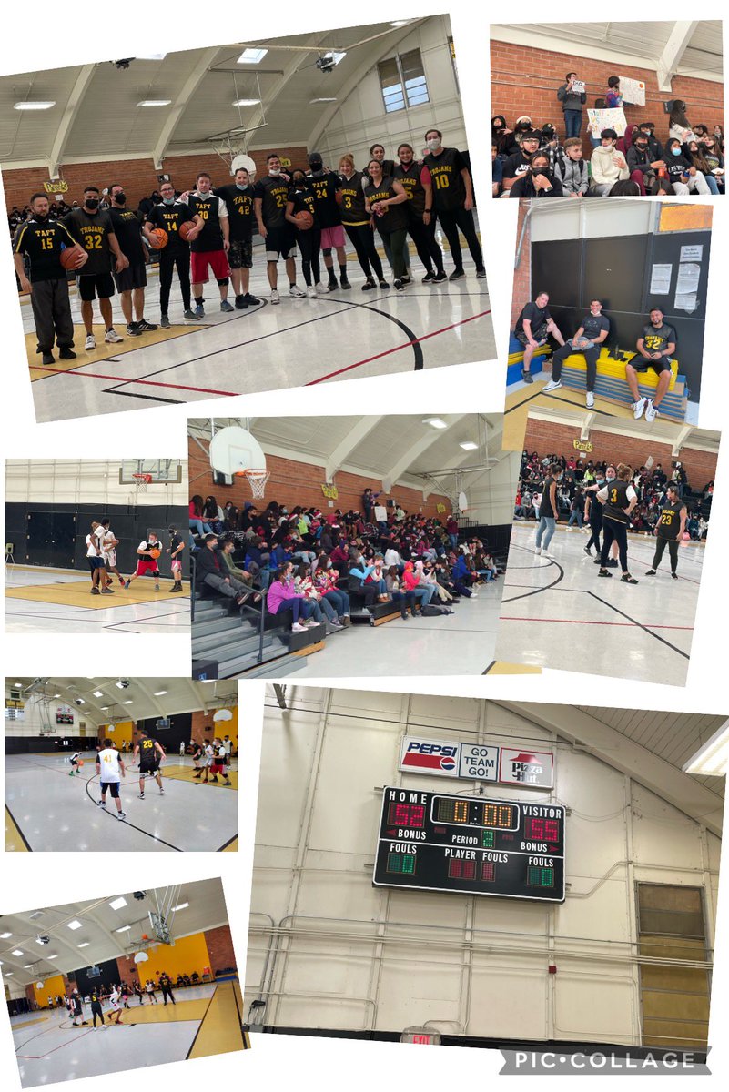 RRramsAD's tweet photo. If you build it they will come…Taft vs Student basketball 🏀 #newtraditions #newvibe  #noinjuries #staffwin https://t.co/1Huu906z3q
