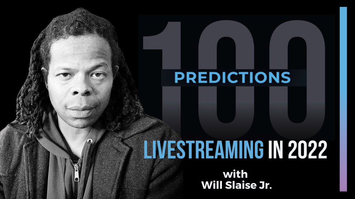 Bonus #2022predictions video on censorship, regulation &amp; technology from <a href="/wslaise/">William Slaise</a>! Get free access at livestreamuniverse.com/2022predictions

#100predictions #livestreaming #livestreams