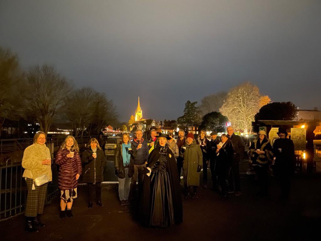 marydoesmarlow's tweet photo. Mary's final tour of the year. A huge thank you to the hearty crowd who joined us this evening. We hope you enjoyed the seasonal refreshments.  A Merry Christmas to all, and to all a good night! https://t.co/XWaZiDRf0s