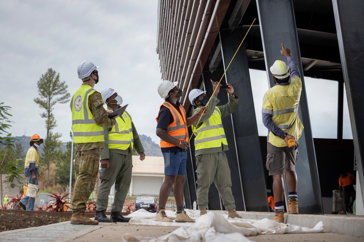 CDF_Aust's tweet photo. ‘Cakacaka Vata’ #YourADF and @RFMF_Media have achieved great progress to redevelop Blackrock Camp in Fiji for completion and handover in early 2022. Vinaka vakalevu to all those who have been involved in the impressive project. 🇫🇯🇦🇺 https://t.co/3r1W7tbKO6