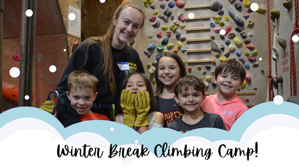 Winter Break Climbing Camp starts next week! Spots are available, but filling fast. Copy and paste the link below to register today.
tinyurl.com/32ty46cy