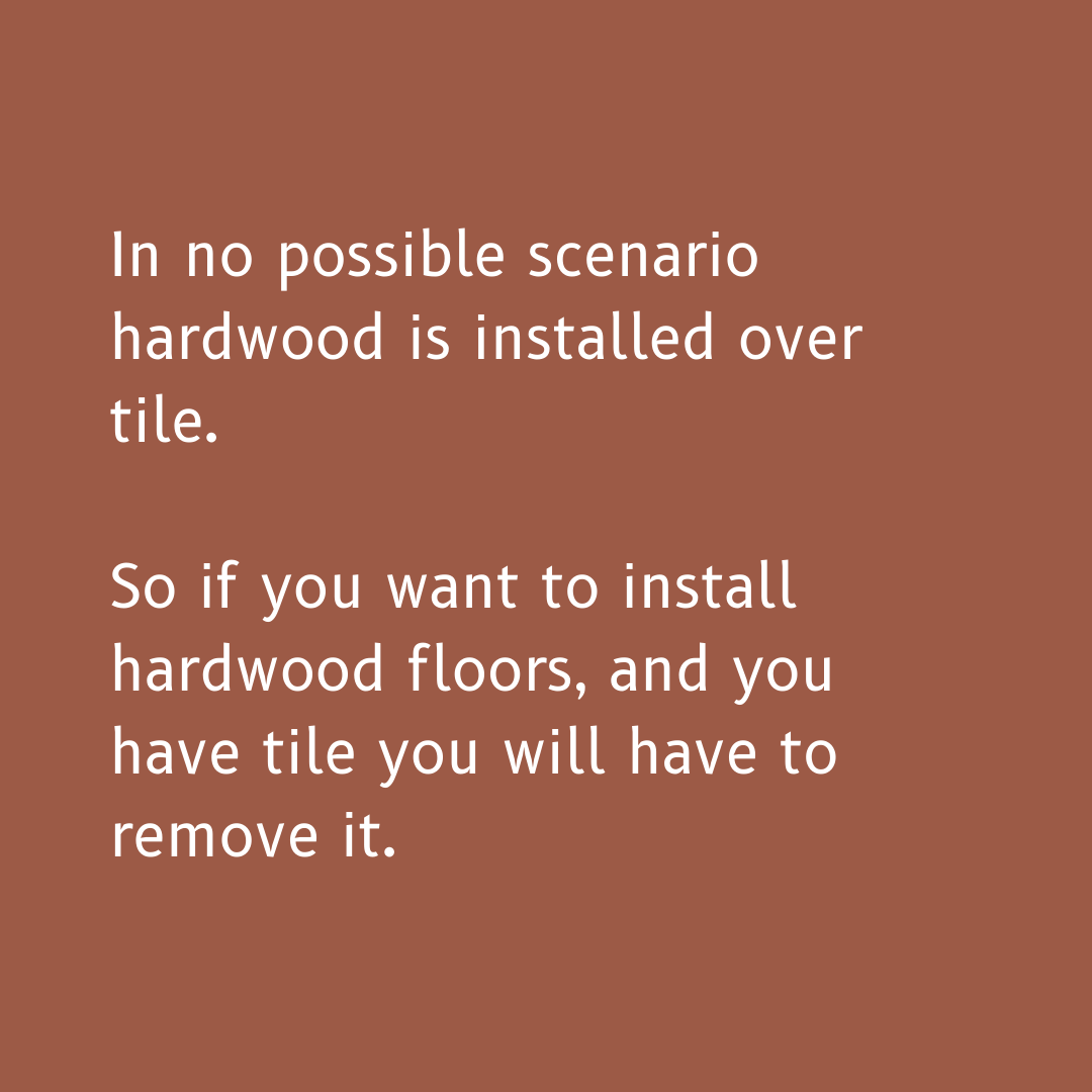 FlooringMy's tweet photo. Can hardwood floors be installed over tile? 

The answer is pretty simple and straight forward. But as tile is a popular floor, a lot of people always wonder what can be installed over tile. 

Read through the post to find out. 😊
#flooringinstallation #flooring #hardwoodfloors https://t.co/YBfPguE4F7