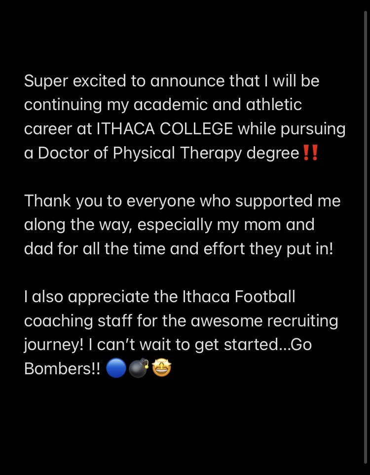 BaraketMatt's tweet image. Can’t wait to get this new chapter started🔵💣 @_CoachWarner @Sean_Reeder @DanSwanstrom @CoachTBiscardi @IthacaBomberFB @EmmausFootball