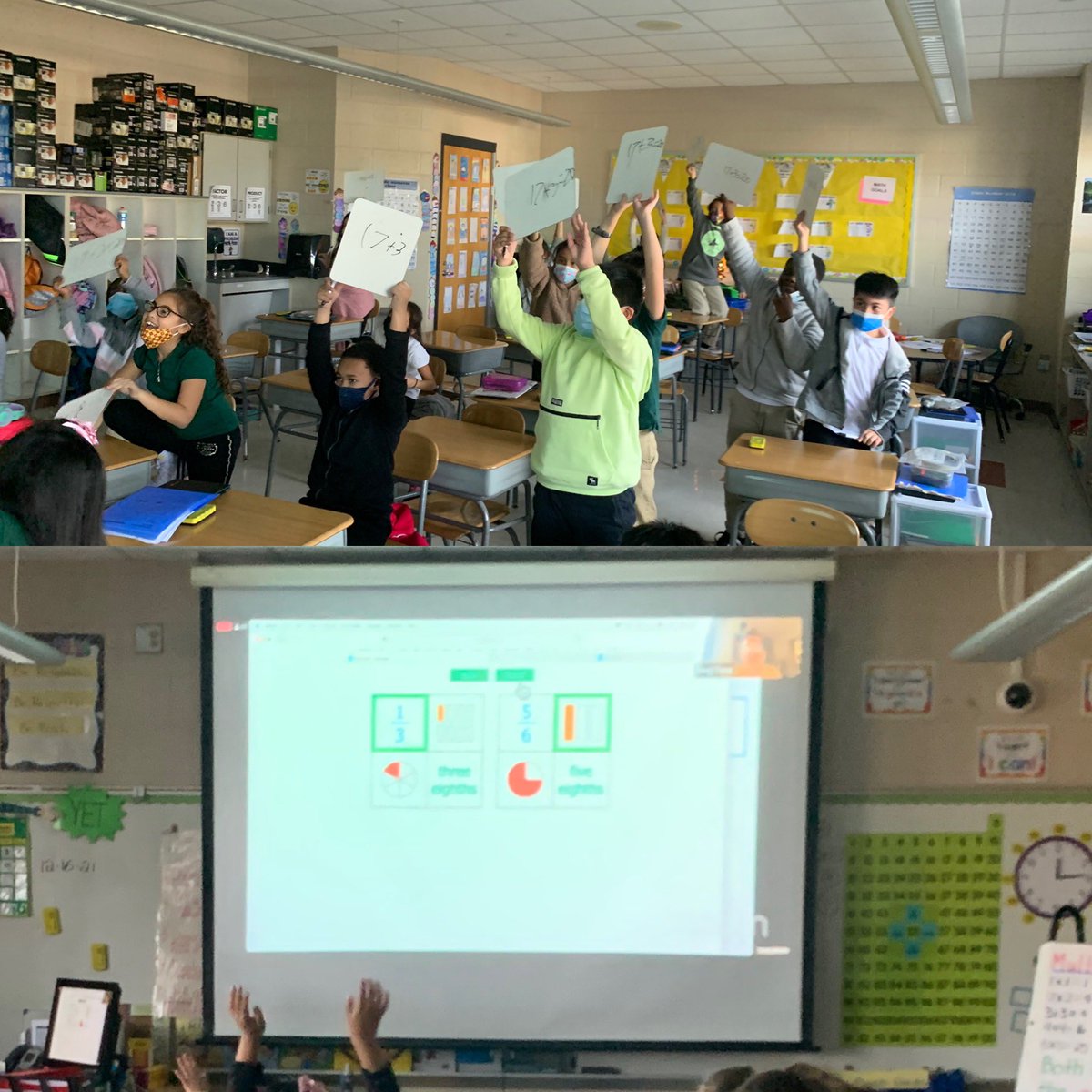Today we played a math jeopardy game LIVE with <a href="/gregtangmath/">Greg Tang</a>. The Ss were so excited when they beat the grown ups. <a href="/AmerigoSchool/">Amerigo A. Anastasia School</a>