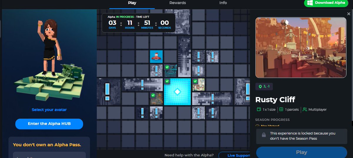 nz_blockchain's tweet photo. @TheSandboxGame Rusty Cliff at (3,-1). Thanks. https://t.co/3KXWpekyfr
