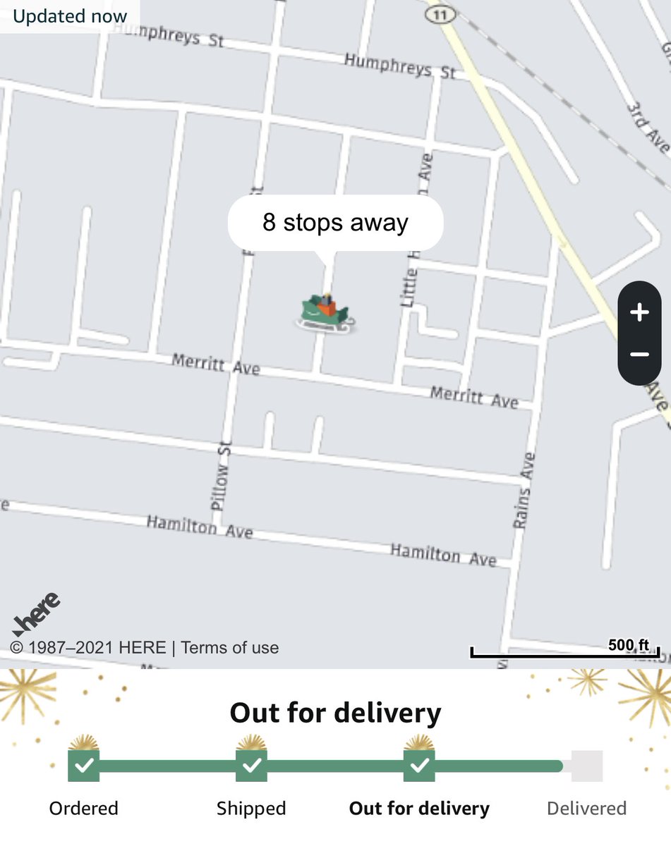 Amazon ahora entrega con trineos 🔥#sameday #delivery