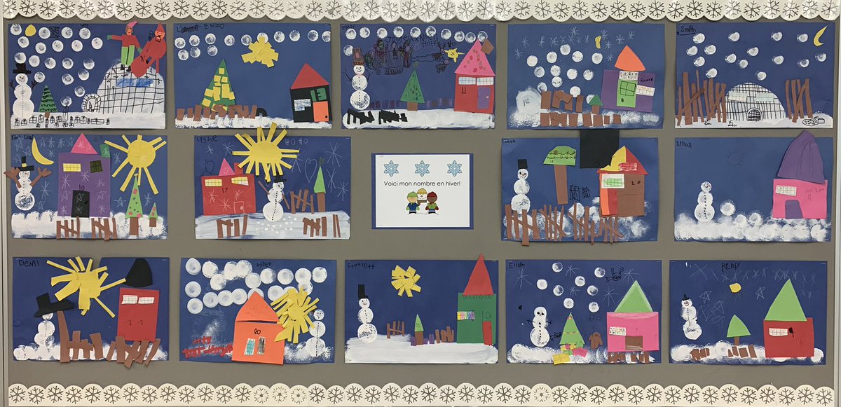 This week, Ss planned and created these snowy scenes that don’t just look lovely but are also full of math! Each piece represents a number in at least 5 different ways! #SageCreekLRSD #ÉSCSmastery