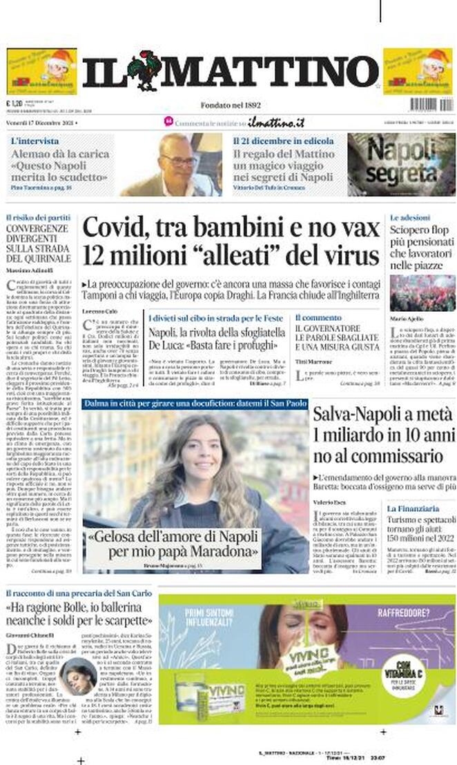 BocaaaBocaaa's tweet photo. Este viernes @dalmaradona es tapa del diario il @mattinodinapoli (Nápoles). Gran nota realizada por @BrunoMajorano. https://t.co/WG8DAKdtbz