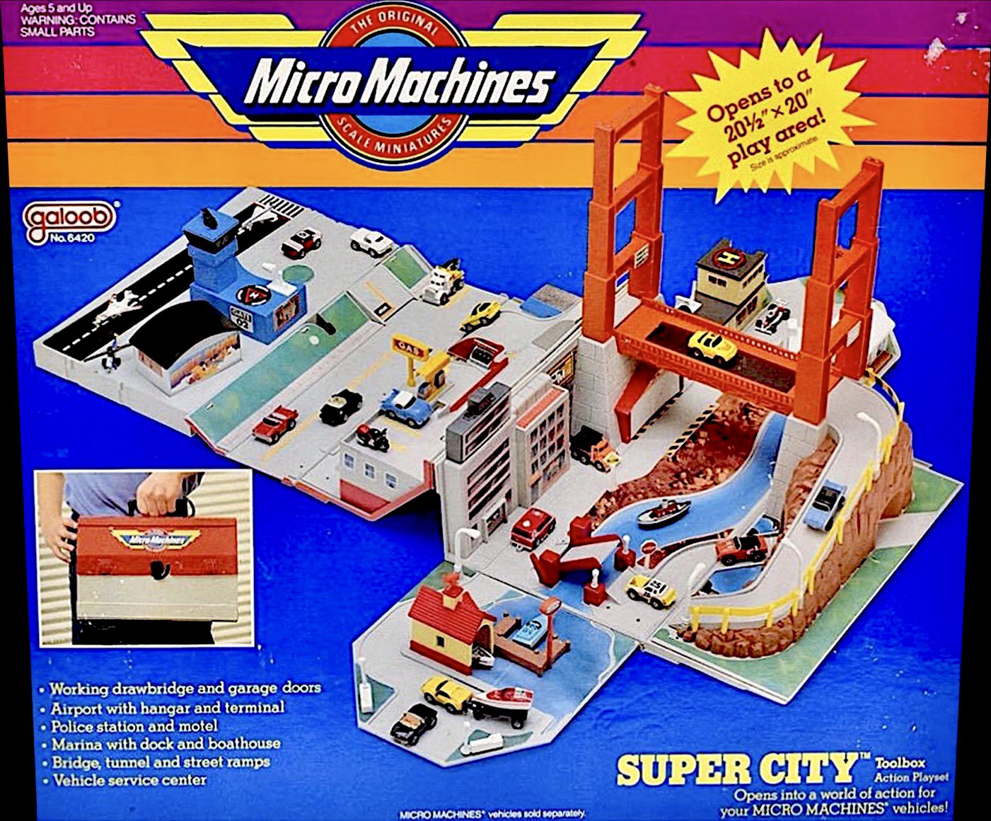 RetroNewsNow on X: 🎁Micro Machines Super City Toolbox Playset (1988)   / X