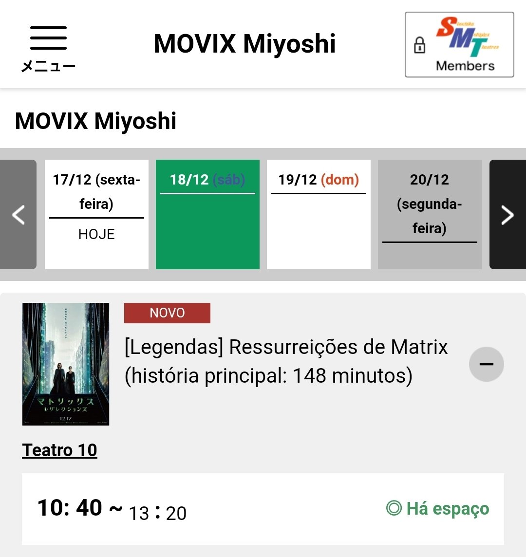 Gameplay_e_Vida's tweet image. Tá lá ingresso do #MatrixRessurections garantido com sucesso! ❤️😍