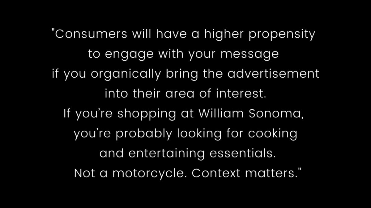 Here is message from our President, Manny Puentes, on why he thinks context is imperative!

#adtech #context #contextualtargeting #marketing