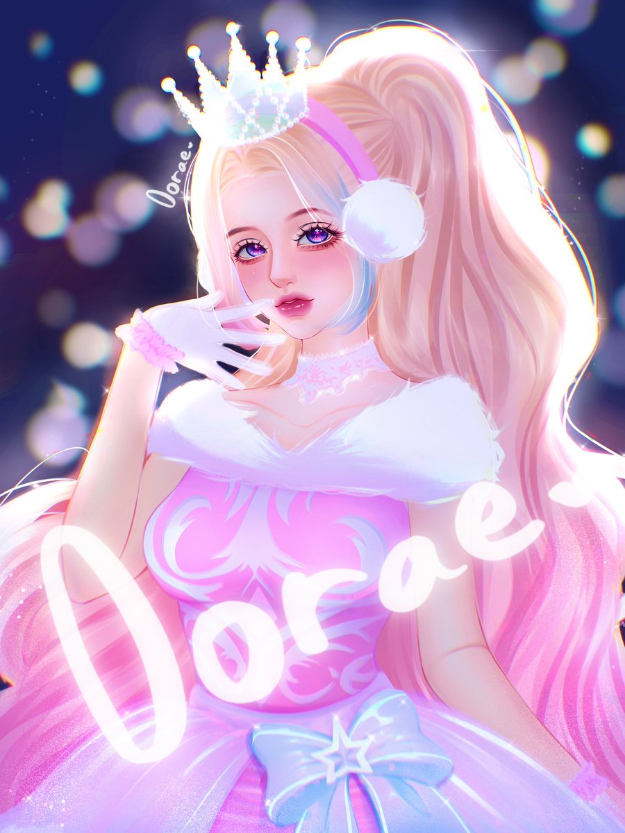 Doraebiu's tweet photo. Gift for you! @ThePrincessYT 🎁💖
＊┈┈┈┈＊┈┈┈┈＊┈┈┈┈ ＊

I Wish you a very Happy Christmasヾ(★▽★)❕ 

Missed the art contest because of school 😔
I’m glad I was able to finish this piece for you though ☺️💕 https://t.co/krpxJWmoaA
