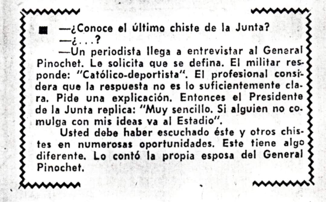 La Segunda, Viernes 2 de noviembre de 1973.