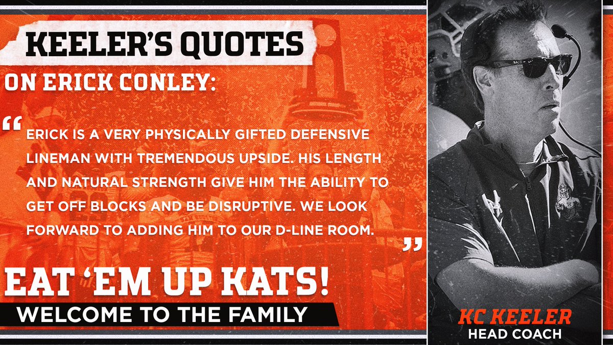 IT’S OFFICIAL! Welcome Erick Conley (<a href="/EConley___/">E🤙🏾</a>) to the Bearkat Family!

#EatEmUpKats  |  #KATS22  |  #NSD22