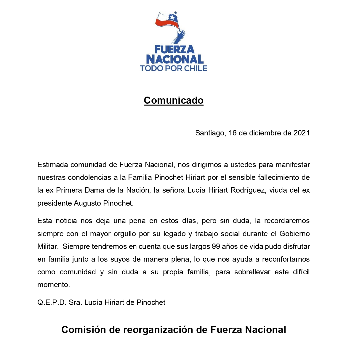 Fuerza Nacional Chile tweet media