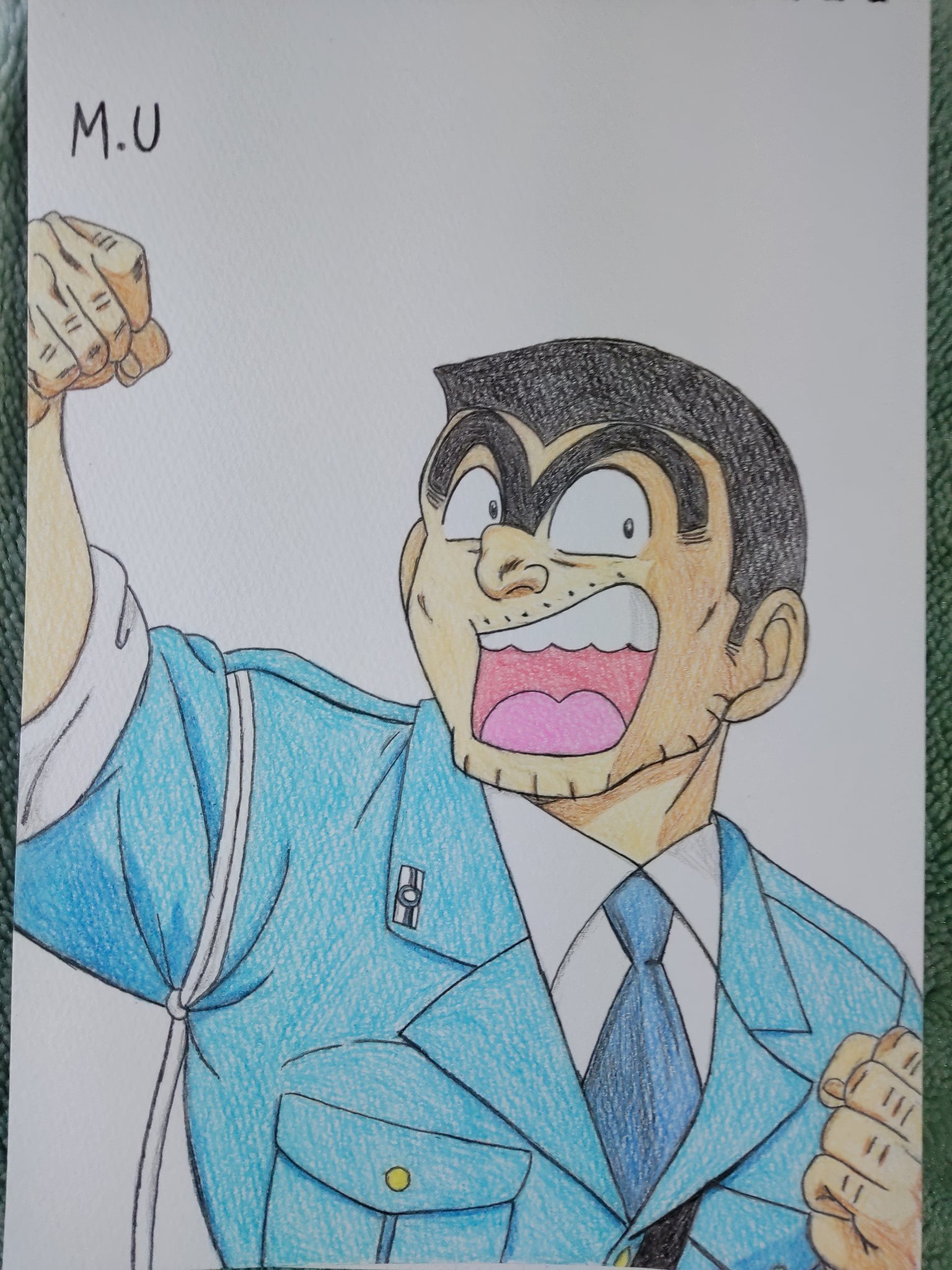 セル画 こちら葛飾区亀有公園前派出所 こち亀 両さん 中川 アニメ実使用 動画 セル画 こちら葛飾区亀有公園前派出所 レイアウト原画 こち亀 両さん 実使用 Studiodeiure It