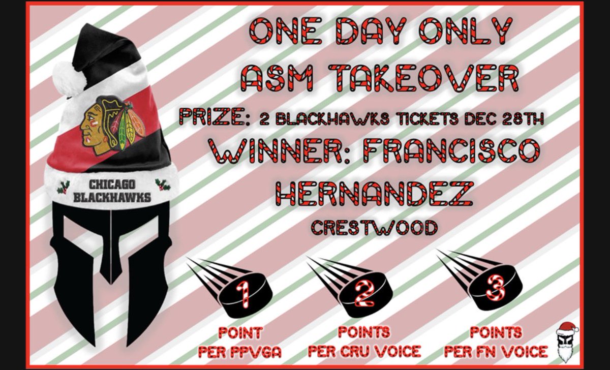 🎉🎉🎊🎉🎄
Guess who won these BLACKHAWK TICKETS!!!! 😁 #CRESTWOODASM
@joe_boxer44 <a href="/JoanneIsaac12/">Joanne Sewiliam</a> <a href="/TanaviaR/">TanaviaRoach</a> <a href="/TomMonahan10/">Tom Monahan</a> <a href="/CrestwoodStore/">Crestwood’s Finest</a>