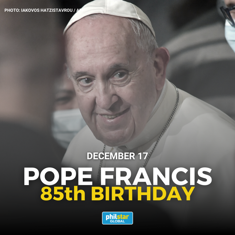PhilstarNews's tweet photo. What's your birthday message to Pope Francis? https://t.co/JUSjqCwFjp
