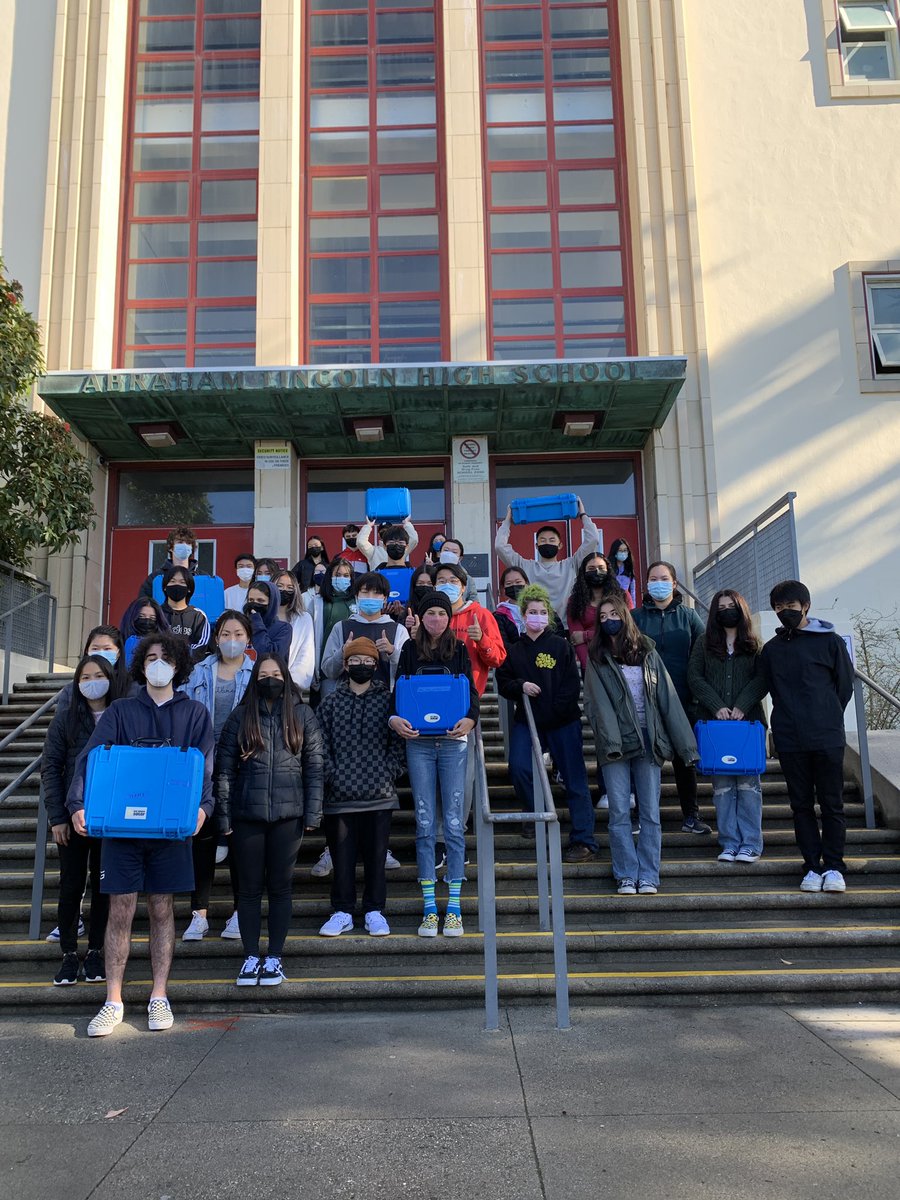 GreenALHS's tweet photo. Our Green Engineers built @wesharesolar solar suitcases today. One will be sent to a community in East Africa. Grateful for this authentic learning opportunity @greenthenextgen @SFUSD_WBL @SFUSD_Science @SFUnified https://t.co/ImVGF1hiqN