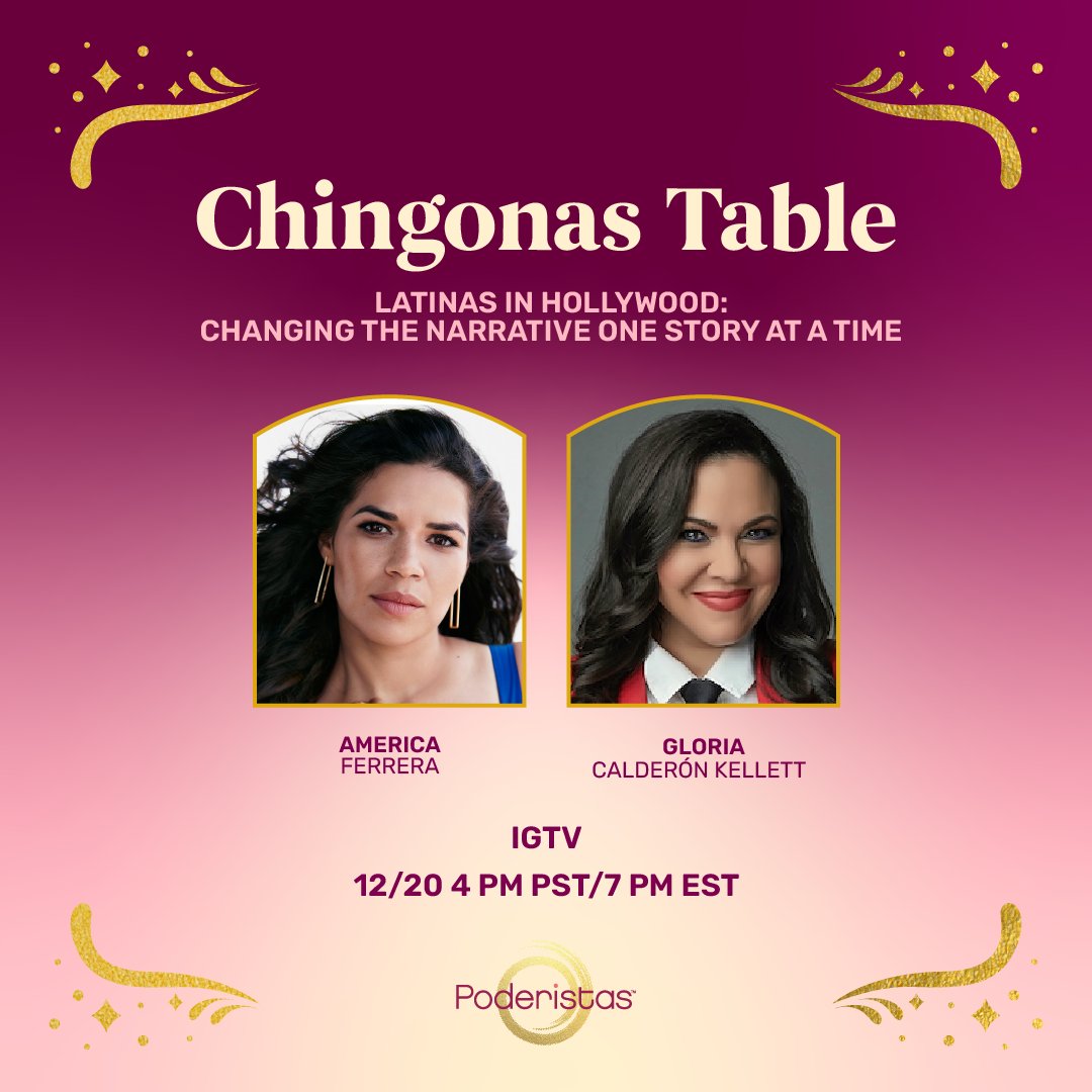 📣 Tune in this Monday at 4 pm PT/ 7 pm ET on our Instagram as @everythingloria the jefa behind 💖 @withloveonprime & our co-founder @AmericaFerrera come together & get real about the power of storytelling to change the narrative about Latinas and the Latinx experience.⚡️