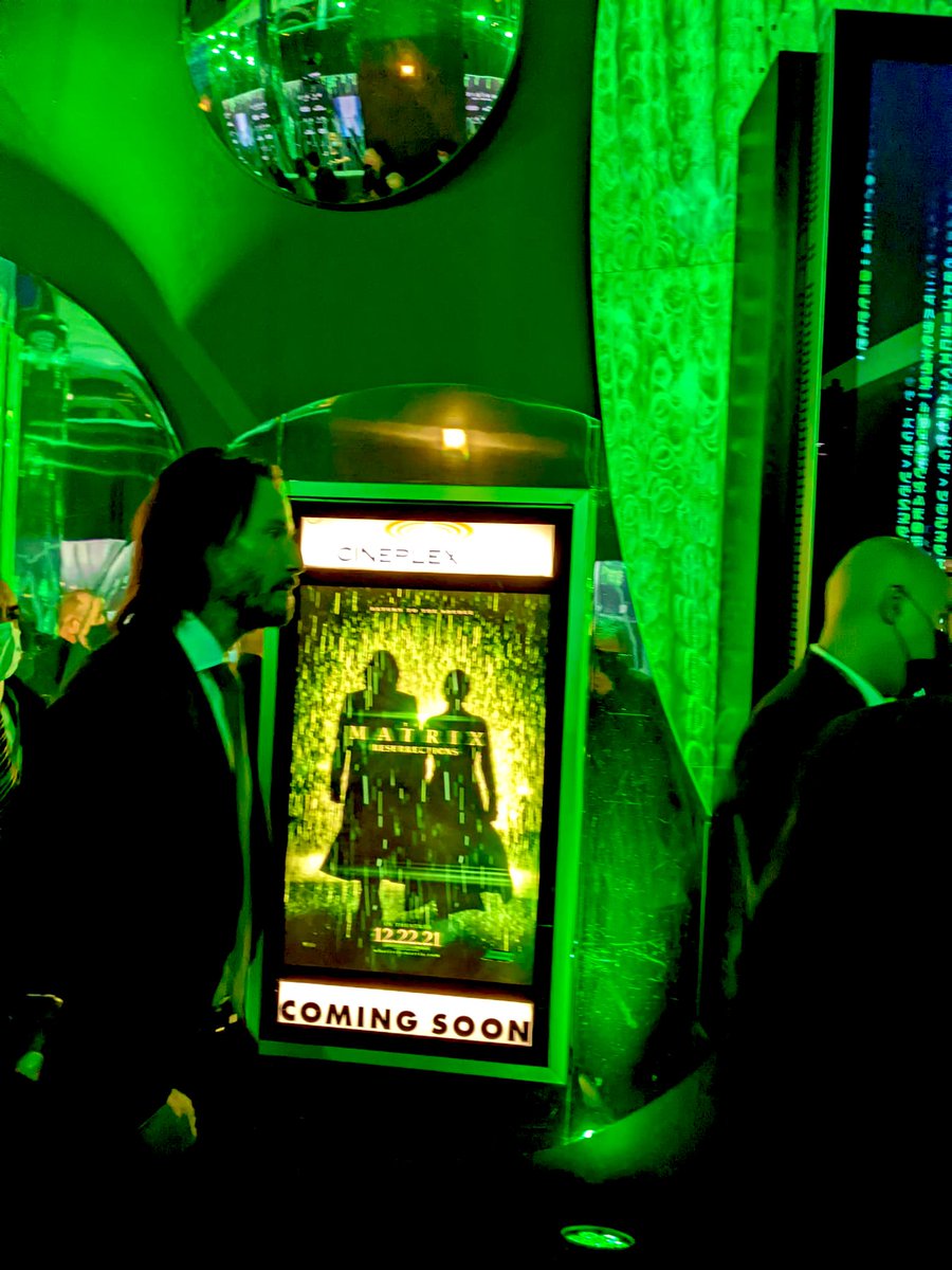 JaneyxLee's tweet photo. Thank you @xcanada and @WarnerBrosCA - can’t wait for the movie to start! #TheMatrix #TheMatrixResurrections https://t.co/seUB99Fi3A