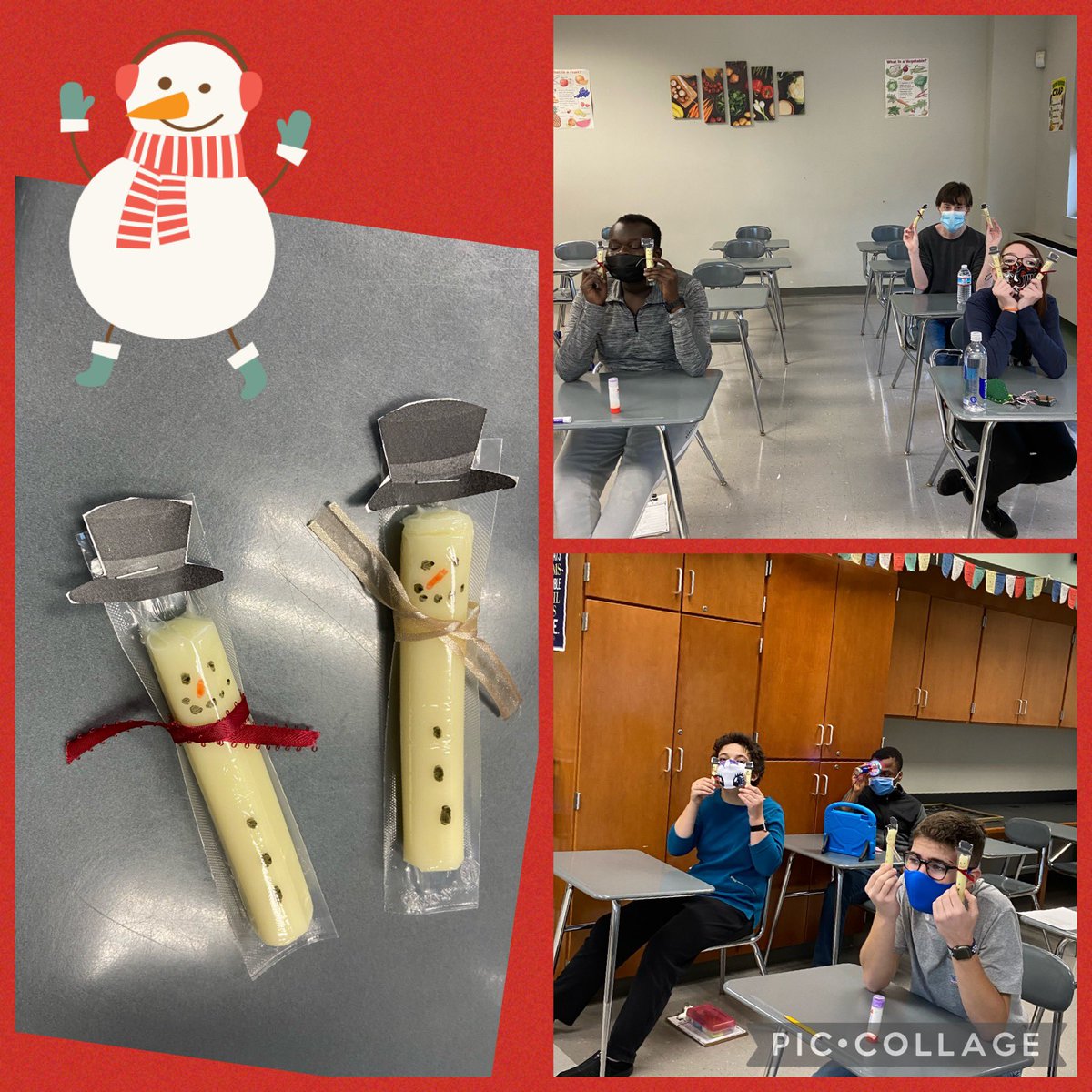 ThaRealMsChase's tweet photo. Cheese stick snow people! @earlysclass2018 @GOROURKESCLASS https://t.co/WOAbVva78I