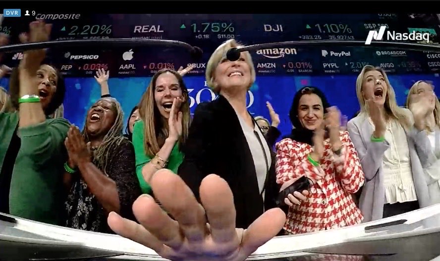 #forbes50/50 event. Ringing the opening bell at Nasdaq.