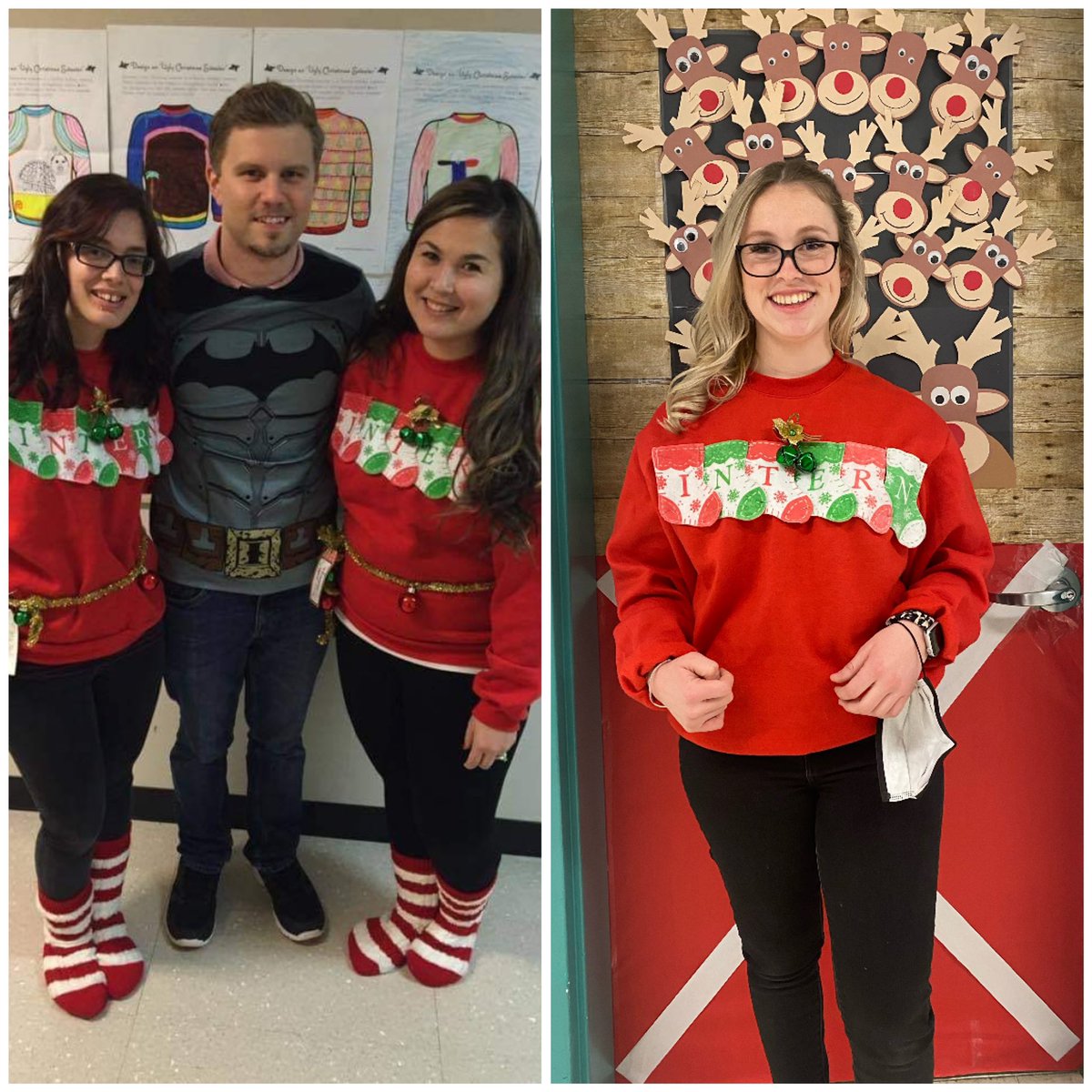Wow! Where has 7 years gone? Loving this new “Ugly Sweater” Tradition. First picture is from my teaching internship, and second is my wonderful Intern. It’s crazy when life comes full circle! 🎄♥️