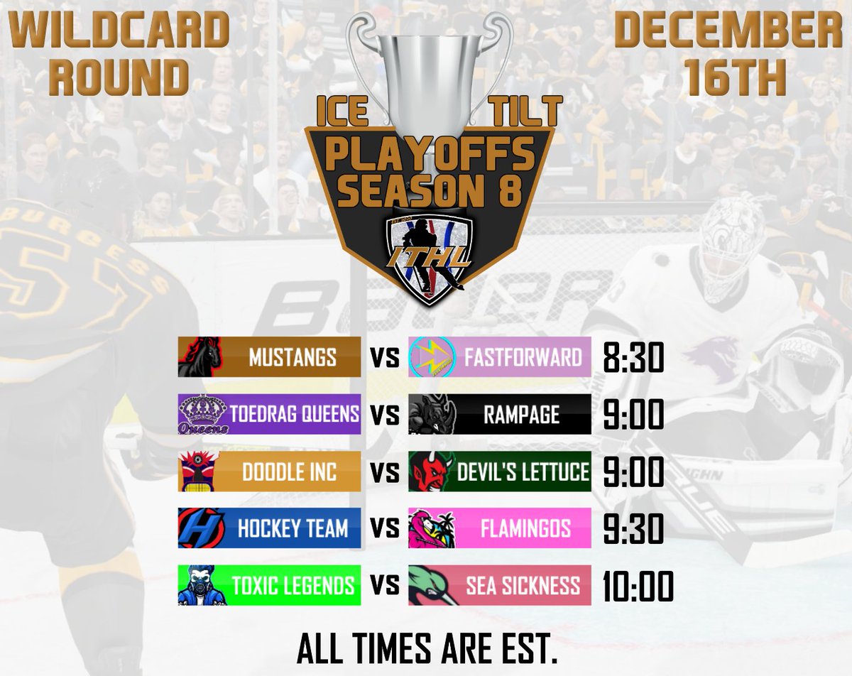 IceTiltHL's tweet photo. 5 Playoff Series tonight! 🚨🏆

@ITHLMustangs vs FastForward
📺- https://t.co/qk5GjzO2iR

ToeDrag Queens vs @RampageEsports5 
📺- https://t.co/822yfdNexX

@DoodleInc_ITHL vs Devil's Lettuce
📺- https://t.co/0KEnn13g16

(Continued below) https://t.co/lRiUlxhtwz