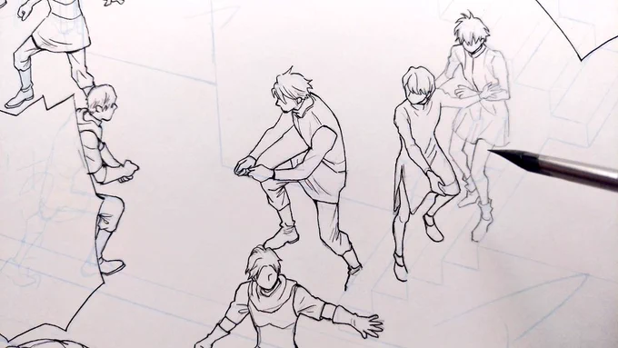 キャラ以外はクリスタで描くので色々面白い事になります。 