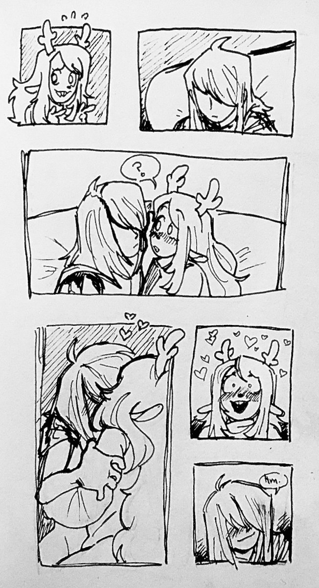 MythiiGhostii's tweet photo. Quickie in my pocket sketchbook for fun ✌✨
#DELTARUNE #krisxnoelle https://t.co/l3K75aLSpp