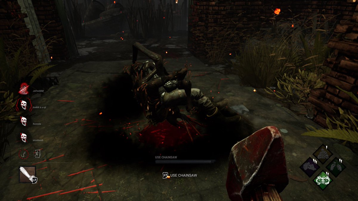 corgi64451's tweet photo. Poor dude was so close to escaping and the collapse got him #DeadbyDaylight https://t.co/aeaMZLsuWh