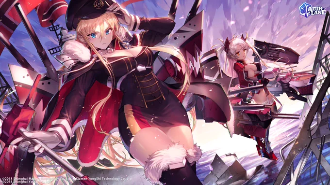アズールレーン EN版にて公式SNS用イラストを描かせていただきました!
@AzurLane_EN 