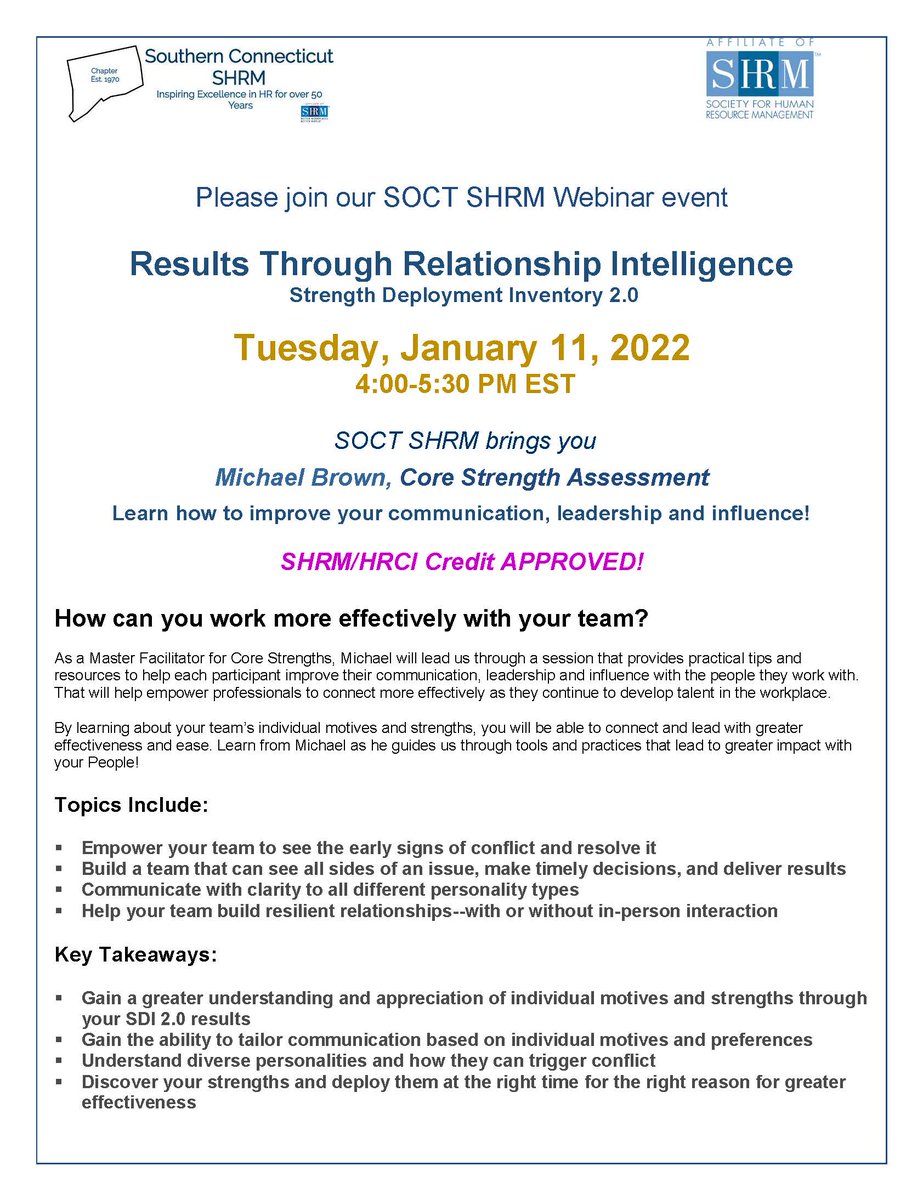 Southern CT SHRM tweet media