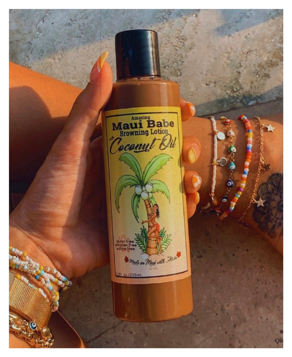 Maui Babe® Official on X: "Amazing Maui Babe Browning Lotion with Coconut  Oil 🥥 An all natural and cruelty free tanning accelerant that's a  must-have. 😍 Photo from @ _mybeautyshopp on IG