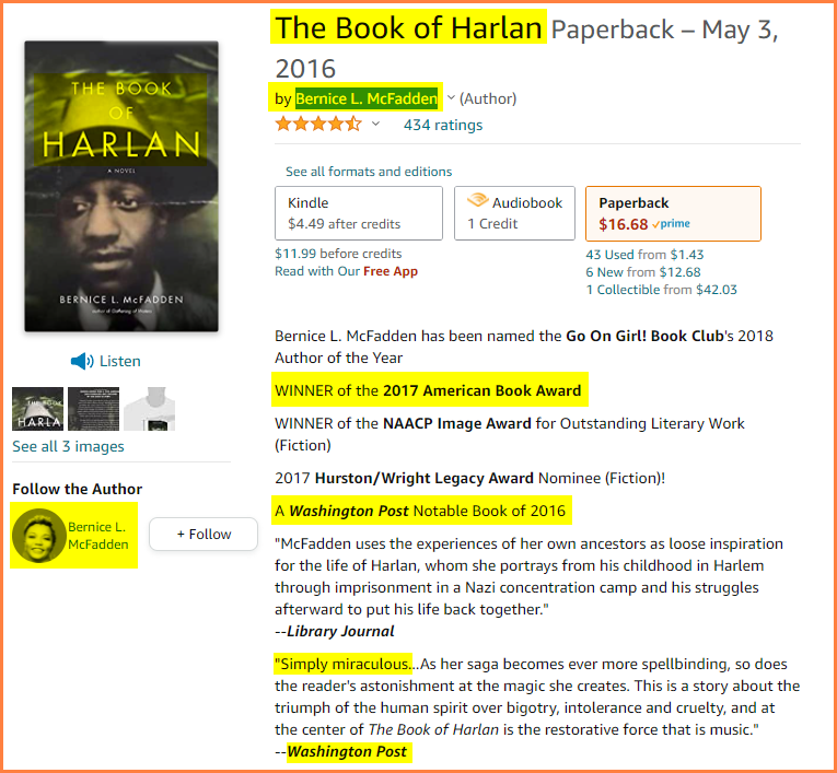 “The Book Of Harlan” By U.S. Authoress ‘Bernice McFadden’ Is Quite The Story, Very Well Told — A True Tour De Force. guruge.com/the-book-of-ha…
#BookRecommendations #bookreviews #bernicemcfadden @BerniceMcFadden