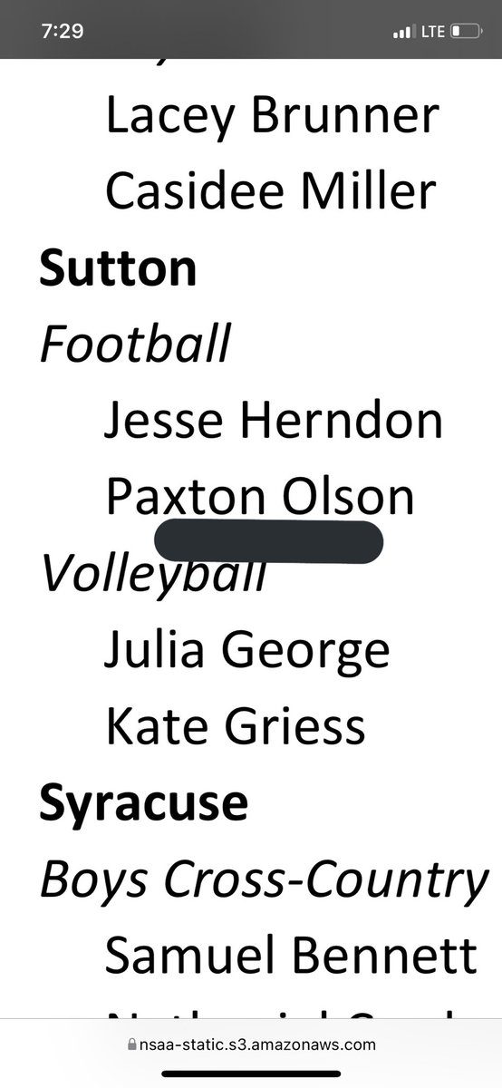 PaxtonOlson11's tweet photo. @nsaahome made academic all state in football! As well as my fellow full back and linebacker  @JesseHerndon8 https://t.co/bLcqxzJYqx