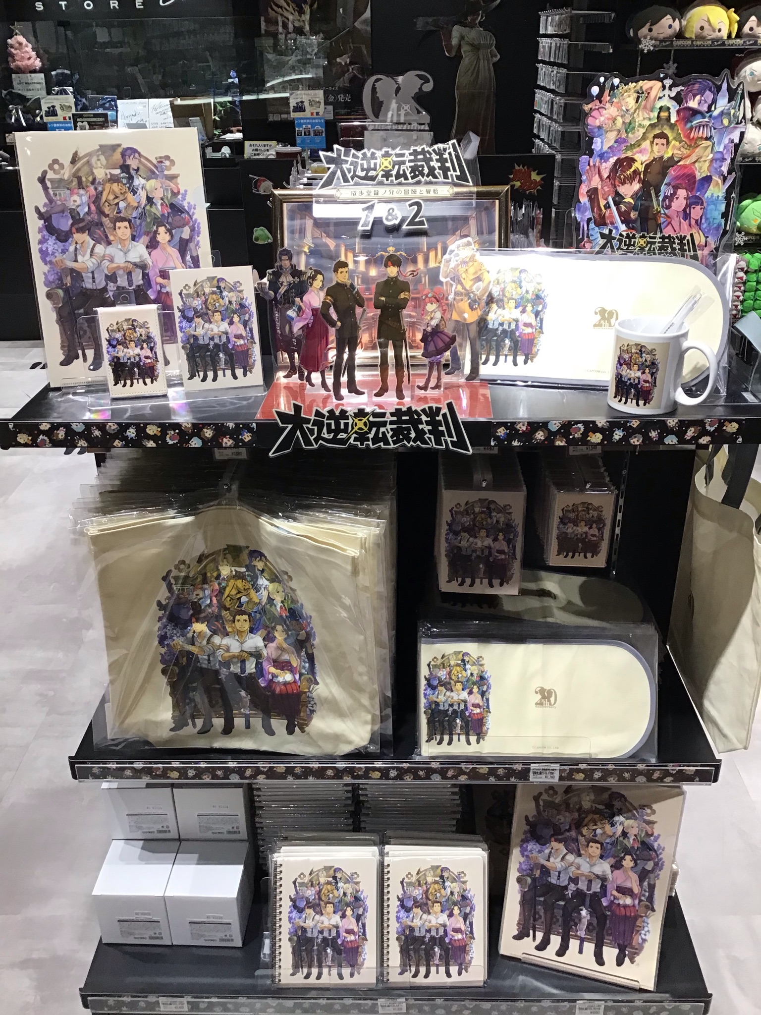 逆転裁判 コースター＆アクリルフレーム 逆転裁判』シリーズ20周年を記念し、キャラクターデザイナー