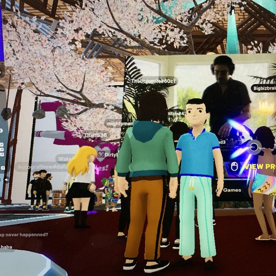 Great vibes and great music🎶 in <a href="/decentraland/">Decentraland</a> today with <a href="/AutografMusic/">autografmusic</a> 

NFTs and wearables are still available at impactapp.xyz! All donations go to support BIPOC breast cancer survivors  with <a href="/keepabreast/">Keep A Breast</a>