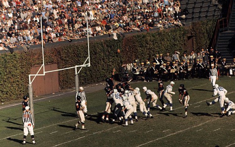 Super70sSports's tweet photo. “Ok, so the outfield wall is pretty close so there won’t be room for the band.”

“Bullshit, put them in the end zone.” https://t.co/p3OljXfEUm