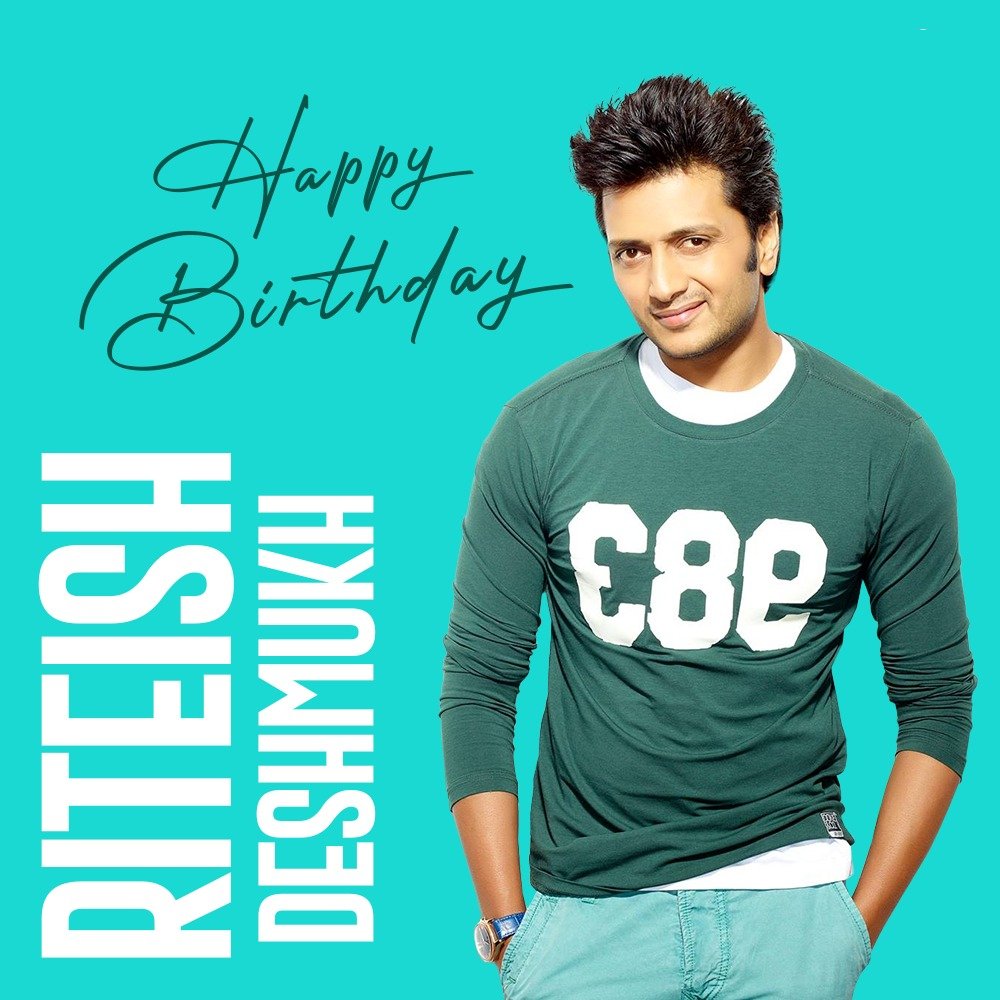 #HappyBirthdayRD
A very Happy Birthday <a href="/Riteishd/">Riteish Deshmukh</a> 🥳🎂🎂
Stay Happy n Healthy be Always Stay Blessed Amazing year Ahead !
Best wishes n love From <a href="/TeamRiteishd/">Team Riteishd</a>