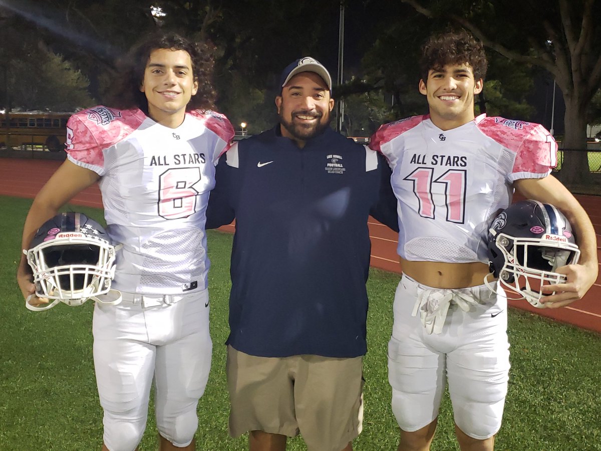 Proud of these two playing in The Cure Bowl classic All-Star Game #bluecollarbrotherhood