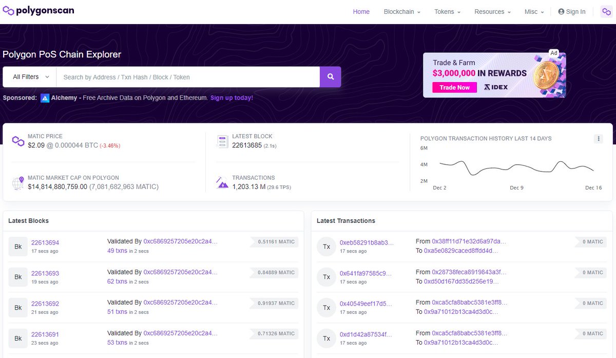 katanaperps's tweet photo. You might notice something interesting the next time you visit Polygonscan 👀

P.S. IDEX v3 Roadmap tomorrow. https://t.co/qM2UWDuL3t
