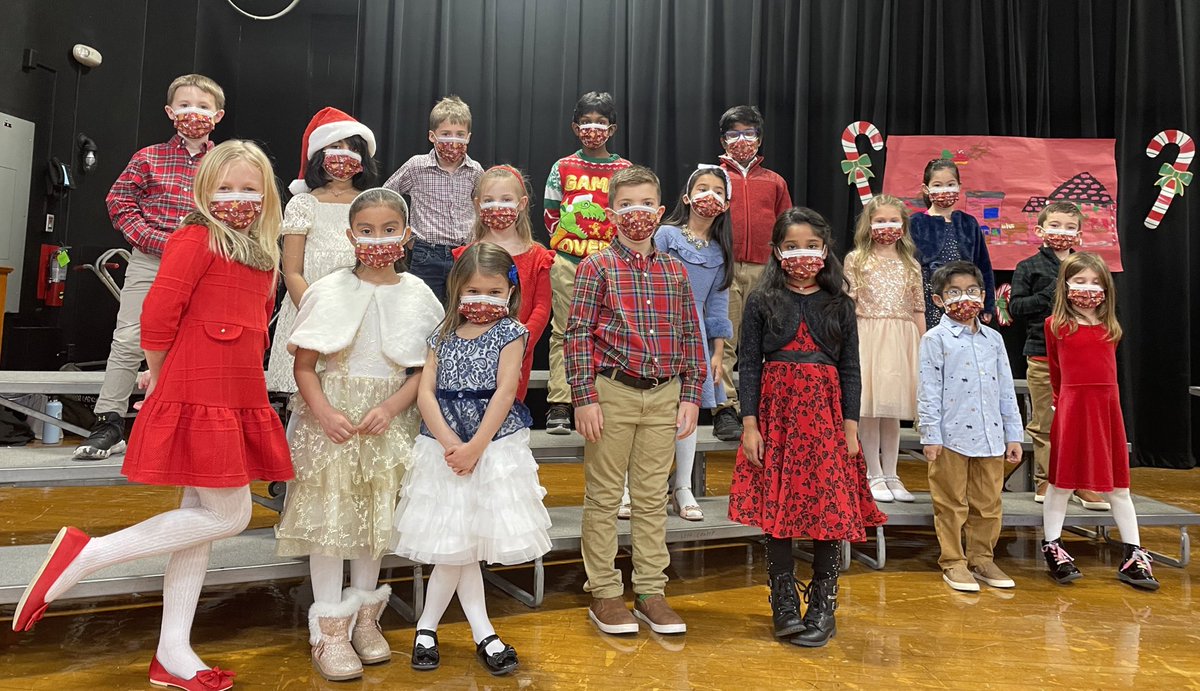 We are so proud of our first grade gingerbread kids for spreading some holiday cheer today! <a href="/amadlinger1/">Allison Madlinger</a> #thegingerbreadkidranthroughRandolph