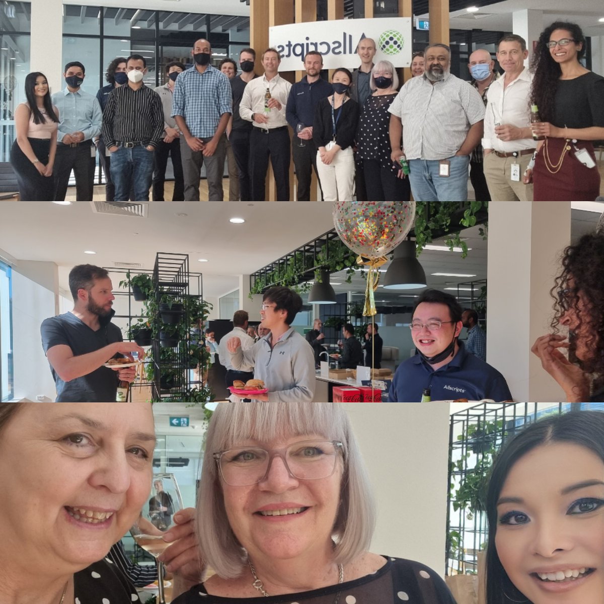 Tis the season to be jolly indeed!
After a year of project delivery, achieving successful innovative outcomes &amp; collaborating with our clients, the @AllscriptsAUS HQ celebrated the end of year and enjoyed bonding over drinks &amp; nibbles #EndofYear #officecelebration #HealthIT