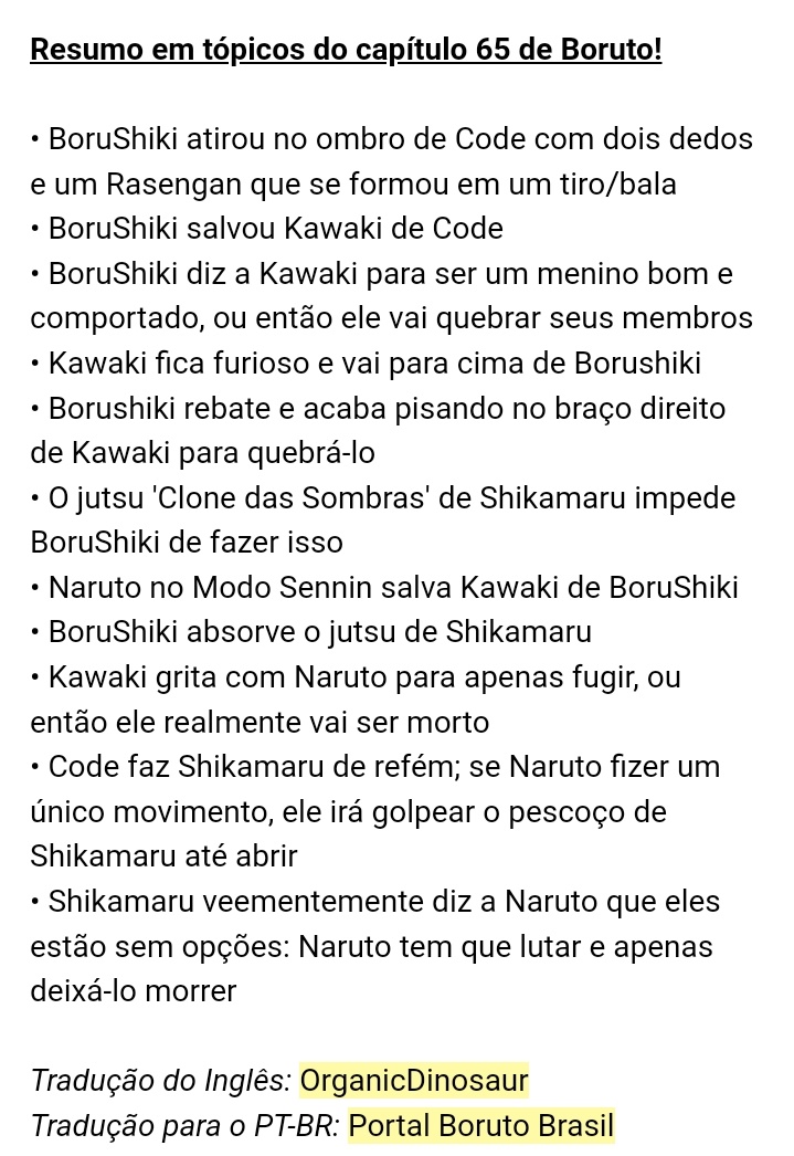 BOMBA! BORUTO ACABOU! SERÁ QUE NARUTO VAI VOLTAR