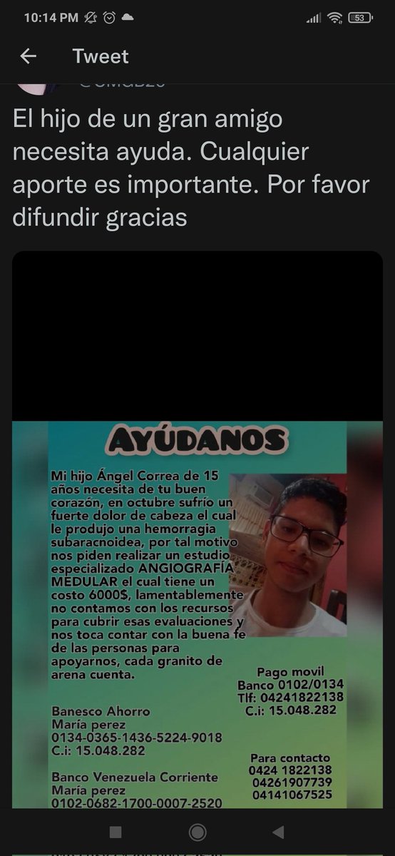 CMGB26's tweet photo. @soledadbravo531 Soledad por favor ayúdame a difundir. Te lo agradezco los padres están desesperados https://t.co/2mi0UIWJaC