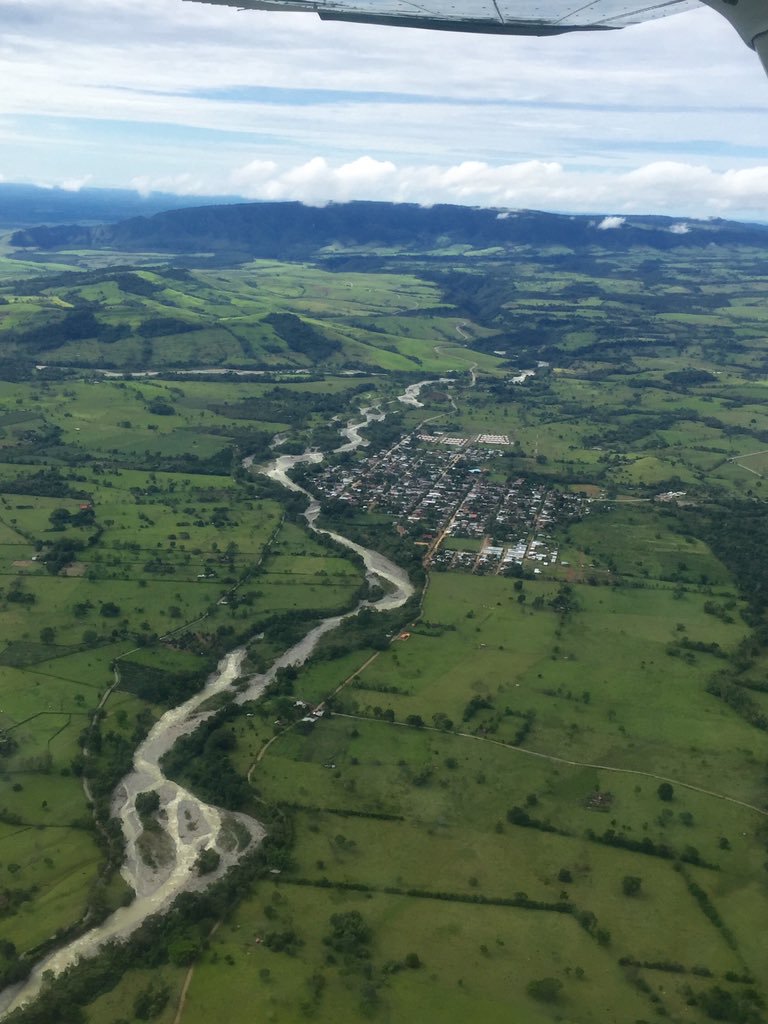 Fundado en 1959 por un grupo de 21 colonos en búsqueda de tierras fértiles; Mesetas, Meta. se observan los ríos Güejar y Lucía. 

Foto de <a href="/GonzaloAgudeloH/">gonzaloagudeloh</a>